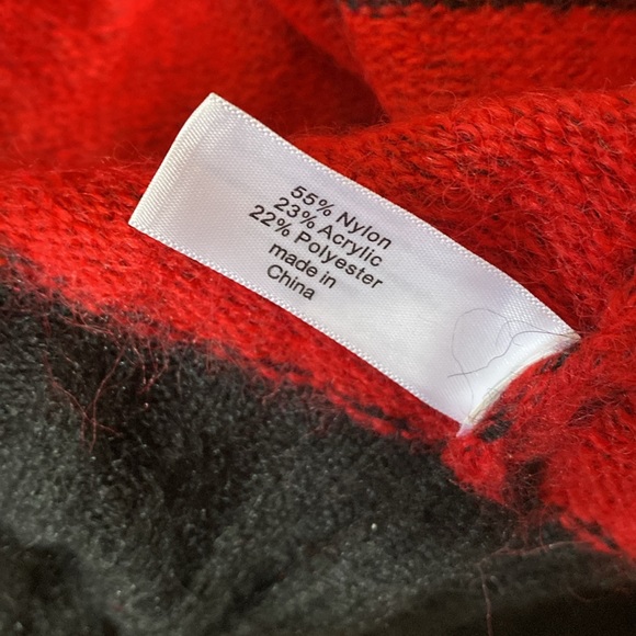 🤩NEW🤩Lane Bryant - Black & Red Stripe Cardigan Sweater /Long Sleeves 26/28 NWT - Picture 13 of 14